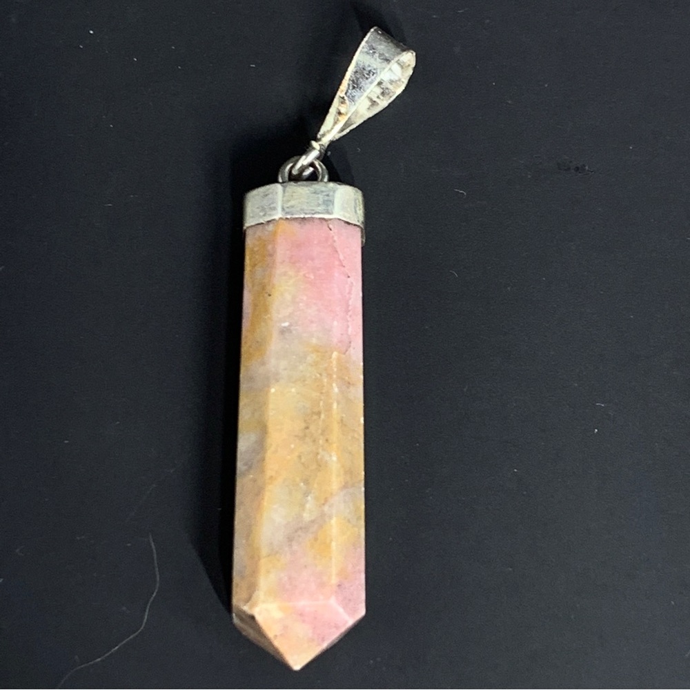 Natural Rhodonite 925 Silver Pendants NWOT - Picture 11 of 16